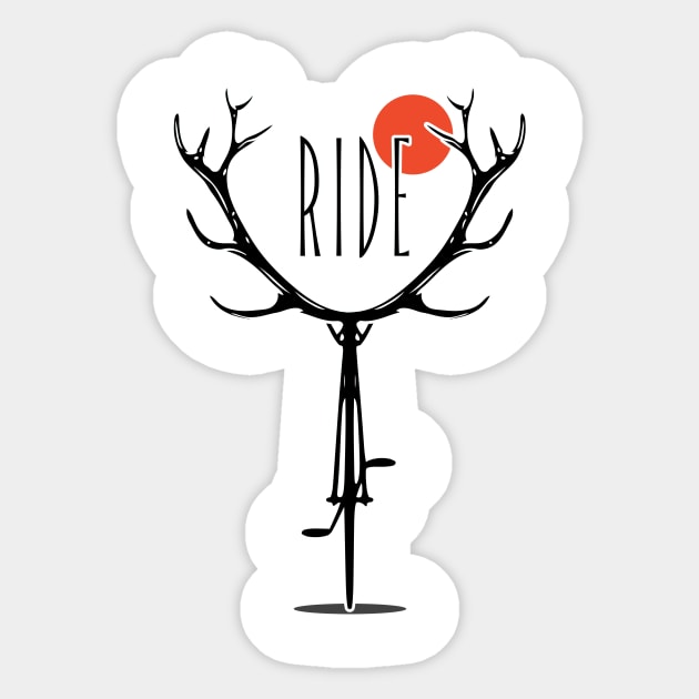 Ride Sticker by Bongonation